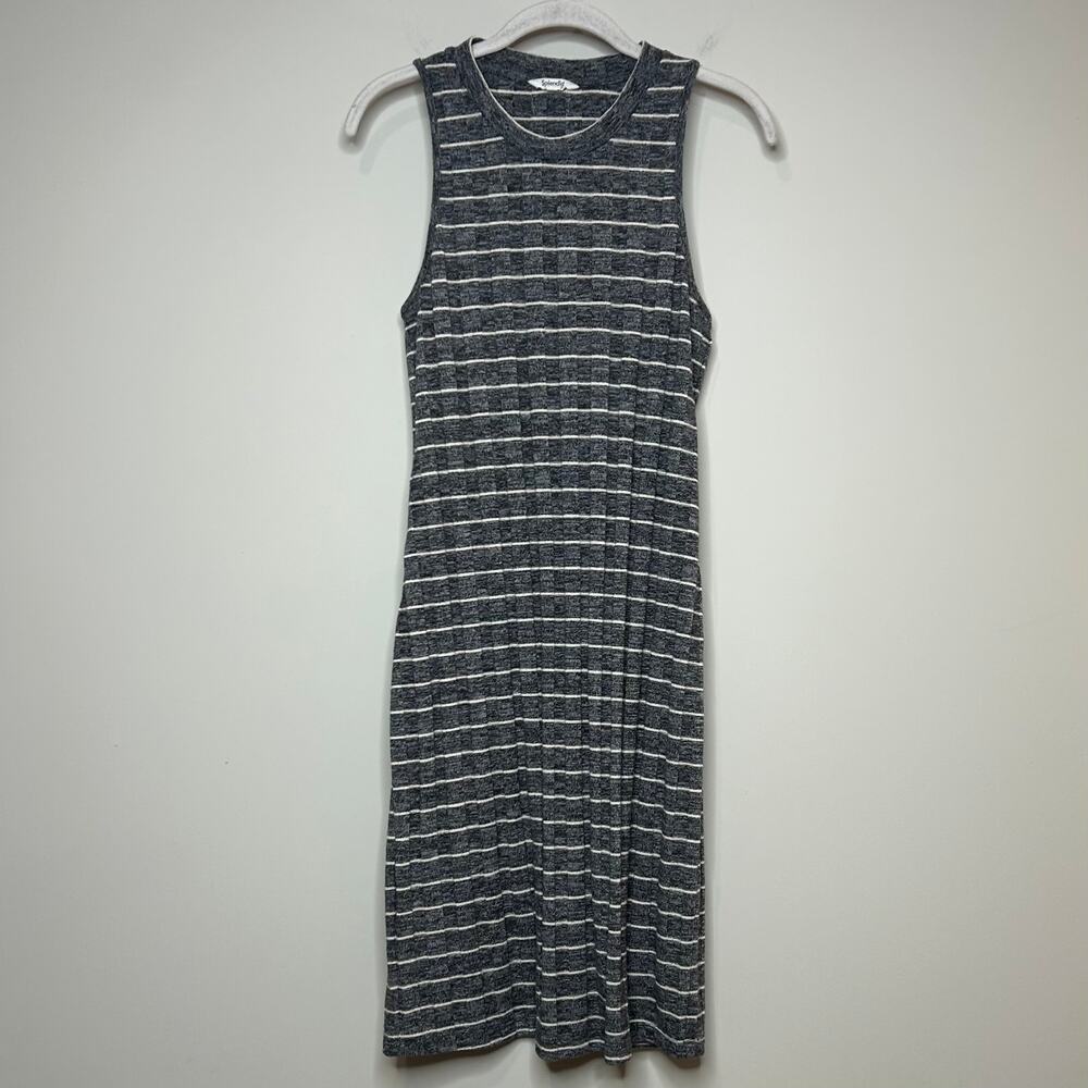 Splendid Gray Slim Fit Sleeveless Dress Size M